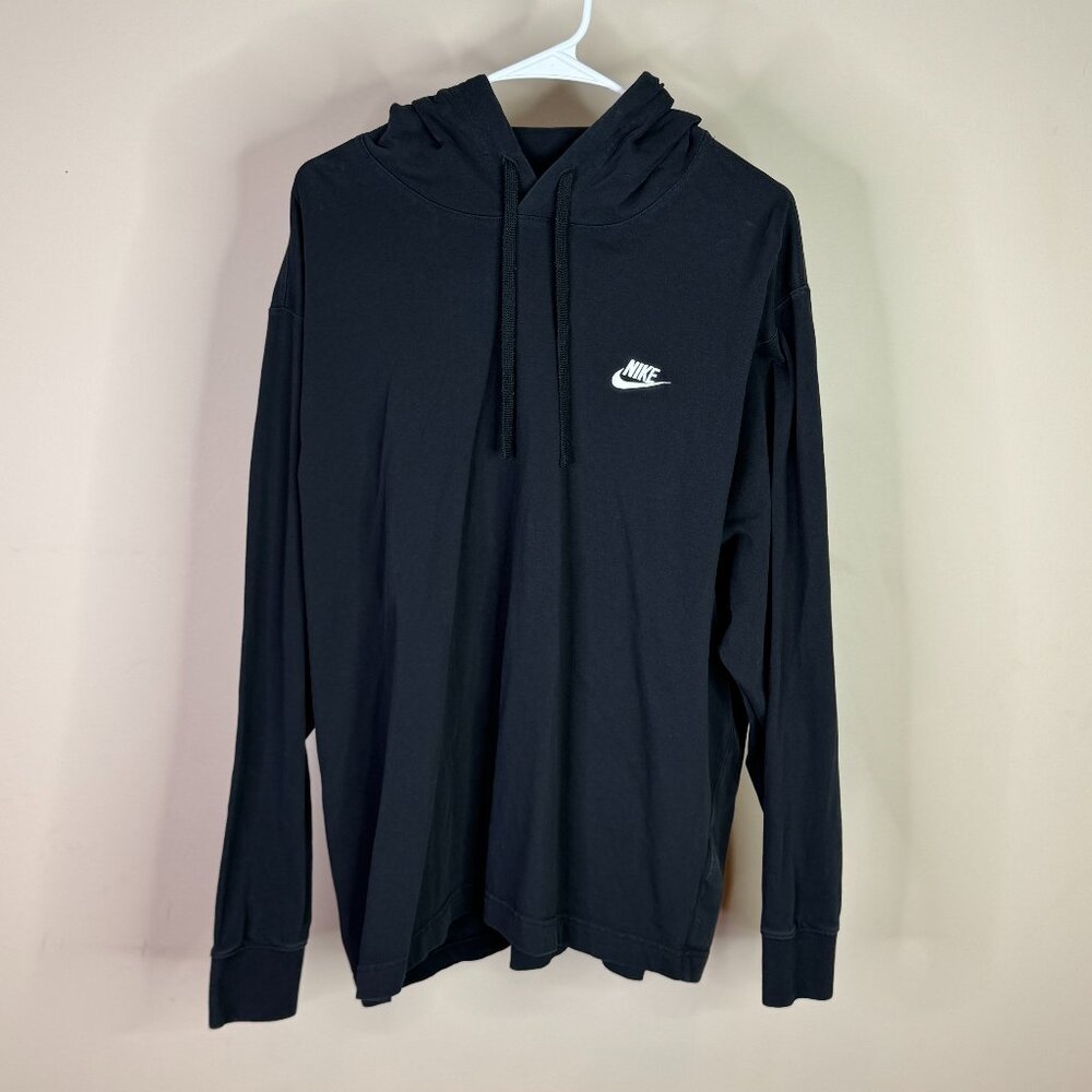 Nike XXL Lightweight Long Sleeve Black Hoodie